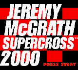 Jeremy McGrath Supercross 2000 Title Screen